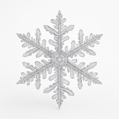 Obraz premium snowflake isolated on white background