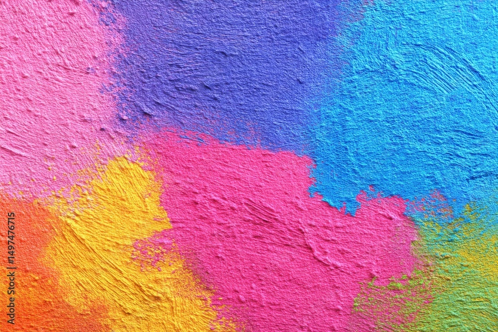 Poster Vibrant colors on textured surface showcase artistic expression in abstract design