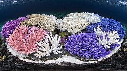 Vibrant Coral Reef Restoration A Colorful Underwater Paradise