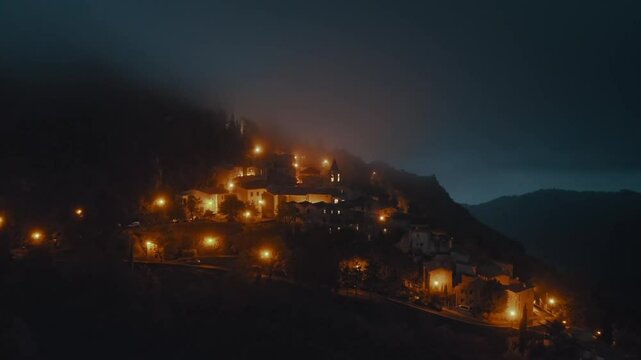 night view of the city of dubrovnik croatia