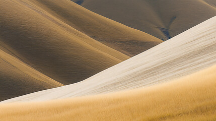 Golden Desert Dunes Abstract Sand Textures and Patterns