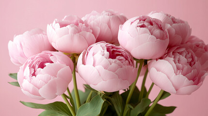 Delicate Pink Peonies A Stunning Bouquet of Spring Blooms