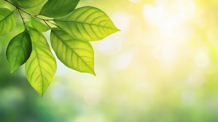
view of leaves decorated with sunlight