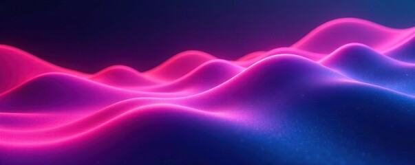 Geometric neon wave, futuristic feel, smooth gradients, geometric, background, futuristic