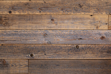 Fototapeta premium Rustic wooden planks showcasing natural texture and grain in warm tones for home decor inspiration