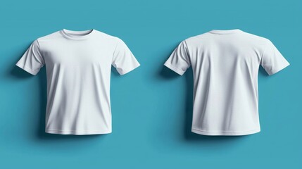 Fototapeta premium Versatile collared t-shirt mockup ideal for printing purposes.