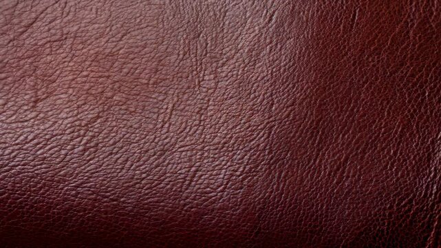 Rotation of natural leather texture background. Background for advertising the production of natural leather products such as shoes, bags, wallets.