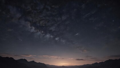 Vast, star-studded night sky; tranquil, dark backdrop,  serene,  background,  nebula