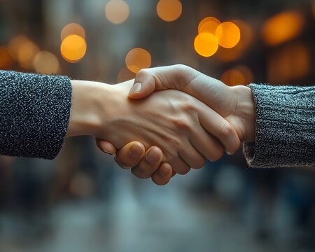Handshake signaling a business agreement and insurance contract