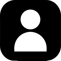 Profile icon vector flat style