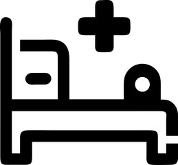 Obraz premium Hospitalisation icon