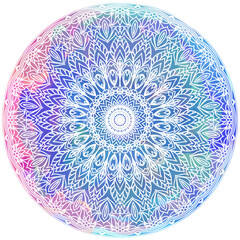 vector abstract pattern Mandala art. Clipart isolated on white background