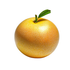 Fresh Orange Fruit with Textured Skin and Leaf on White Background, Vibrant Colorful Citrus for Healthy Eating and Nutrition Concept Transparent background, PNG
