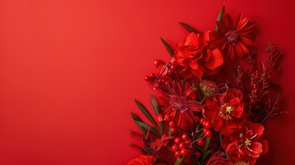 Immerse in Rustic Charm with Our Red Rural-Style Flower Arrangement Backgrounds! Blending vibrant red blooms with the cozy allure of countryside aesthetics, these backgrounds capture the essence of pa