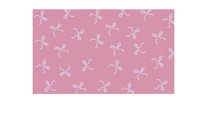 Pattern with hand drawn bows