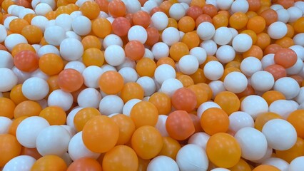 close up of a plastic ball in playground 