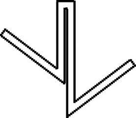 Pixel line creative design digital. Element 8 bit retro