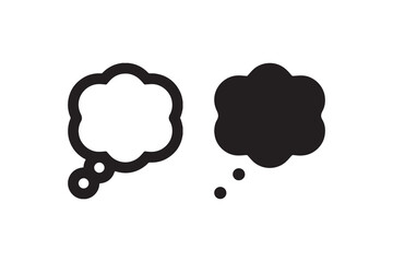 Black and white speech bubbles: creative communication concept.