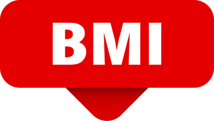 bmi sticker. bmi sign on transparent background