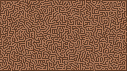 ABSTRACT BROWN COLORFUL LINES TURING PATTERN ROUGH DESIGN REACTION DIFFUSION BROWN BACKGROUND VECTOR GOOD FOR WALLPAPER, COVER,POSTER 