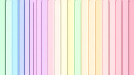 Obraz premium Pastel Rainbow Stripes Vertical Lines Abstract Background Texture