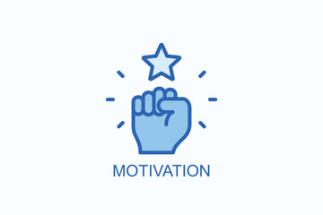 Motivation Icon Or Logo Isolated Vector Illustration