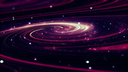 Obraz premium Cosmic Purple Nebula Realm of Mystery and Power 