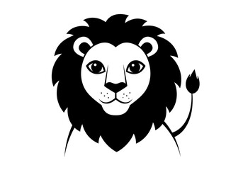 Stylized Black Animal Silhouettes with Expressive Features on White Background – Vector Art Set