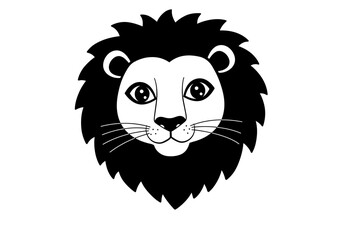 Stylized Black Animal Silhouettes with Expressive Features on White Background – Vector Art Set