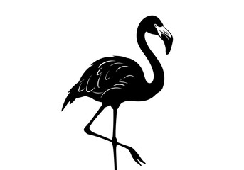 Stylized Black Animal Silhouettes with Expressive Features on White Background – Vector Art Set