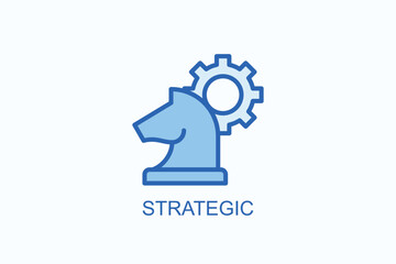 Strategic Icon Or Logo Isolated Vector Illustration