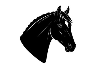 Stylized Black Animal Silhouettes with Expressive Features on White Background – Vector Art Set