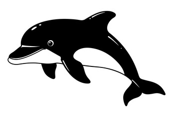 Stylized Black Animal Silhouettes with Expressive Features on White Background – Vector Art Set