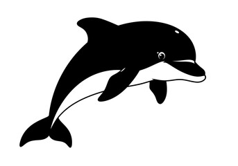 Stylized Black Animal Silhouettes with Expressive Features on White Background – Vector Art Set