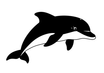 Stylized Black Animal Silhouettes with Expressive Features on White Background – Vector Art Set