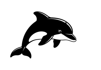 Stylized Black Animal Silhouettes with Expressive Features on White Background – Vector Art Set