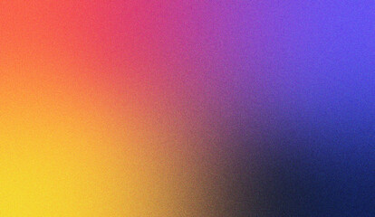 Colorful gradient background with noisy grain texture for digital design and branding