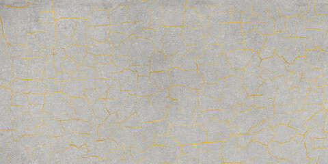 gold crackle with cement texture