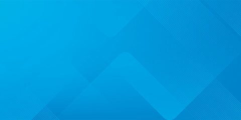 Blue abstract vector long banner. Minimal background with arrows and copy space for text. Social media cover, header, web banner