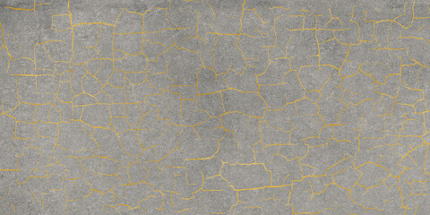 gold crackle with cement texture