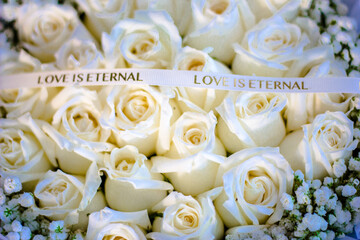 wedding bouquet of roses
