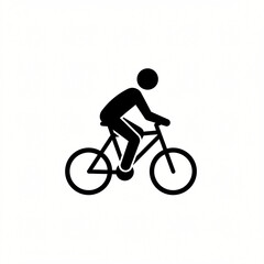 Obraz premium silhouette of a cyclist