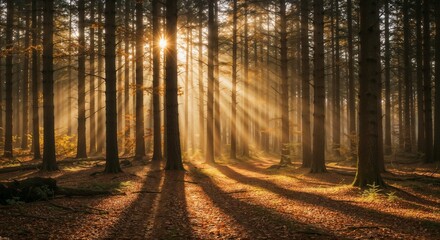 Fototapeta premium the Black Forest in Germany during autumn