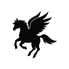 black horse vector illustration