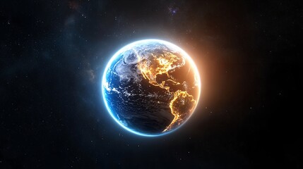 Obraz premium Earth in Space View