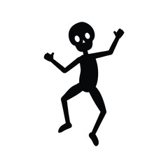 vector illustration of a man jumping