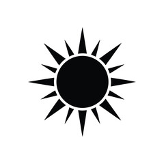sun icon vector illustration