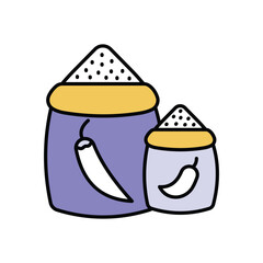 Spices & Seasoning Icon vector