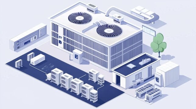 Efficient VRF Air Conditioner Units for Factories and Commercial Spaces