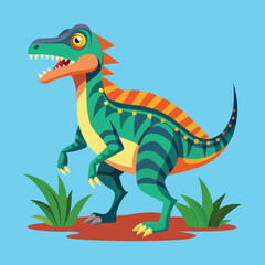 Dinosaur vector art illustration.